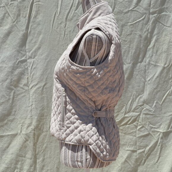 Outback Trading Post Quilted Faux Suede Vest L - Picture 3 of 7